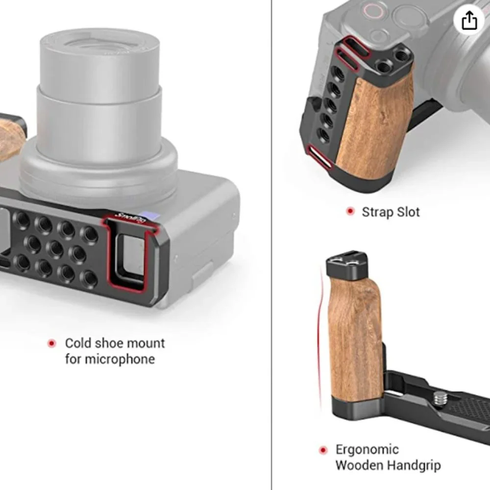 NEW | Bracket Wooden Grip Sony ZV1